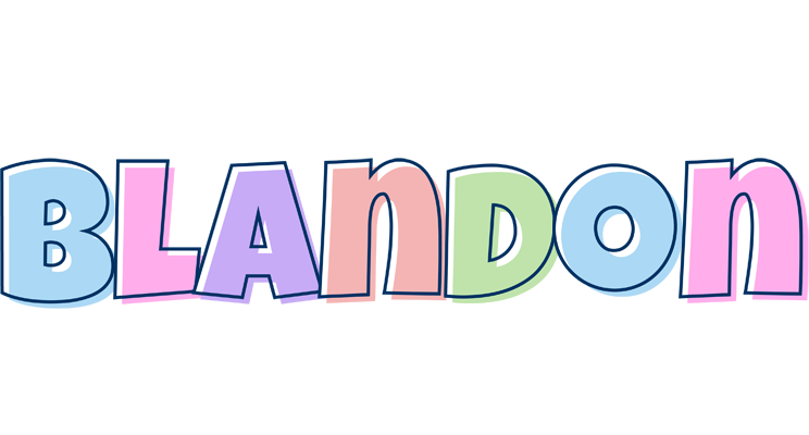 Blandon pastel logo