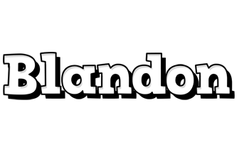 Blandon snowing logo