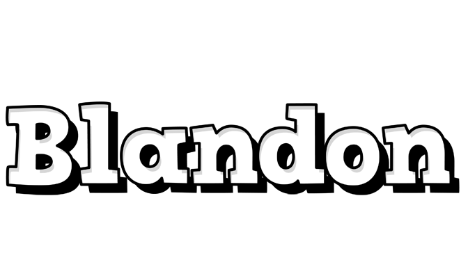 Blandon snowing logo