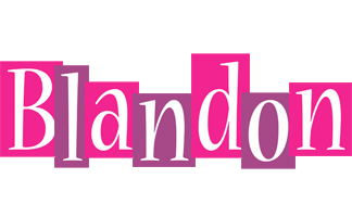 Blandon whine logo