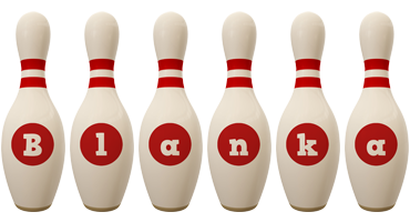 Blanka bowling-pin logo