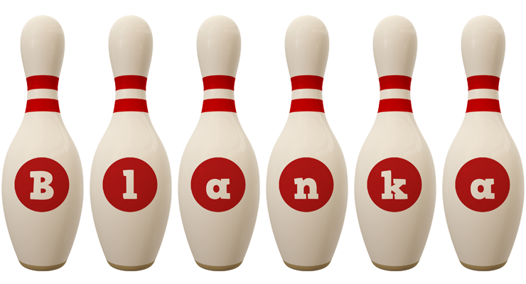 Blanka bowling-pin logo