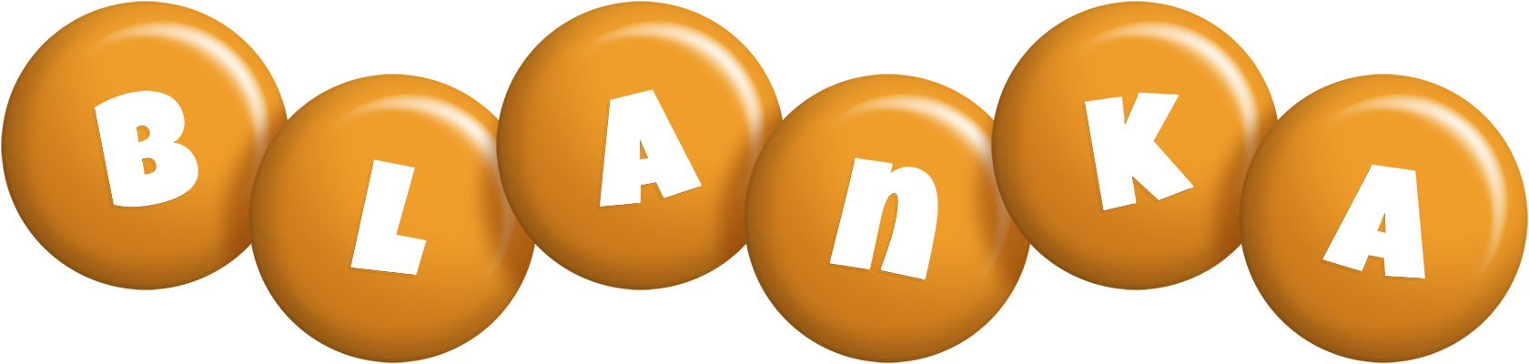 Blanka candy-orange logo