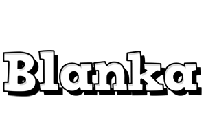 Blanka snowing logo