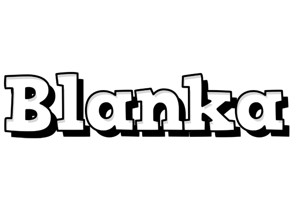 Blanka snowing logo