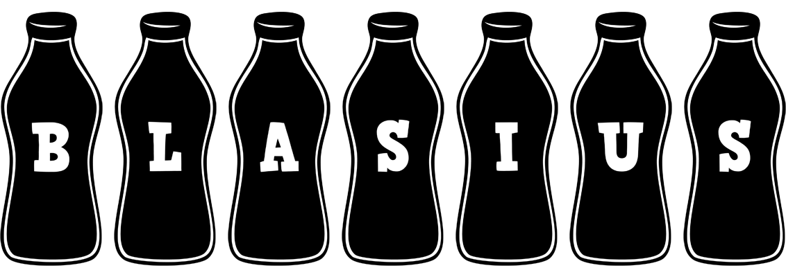 Blasius bottle logo
