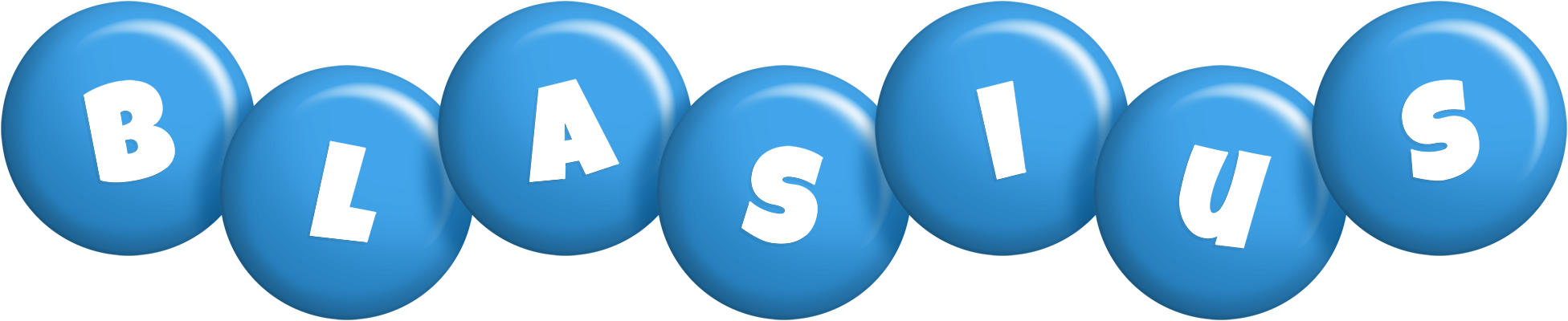 Blasius candy-blue logo