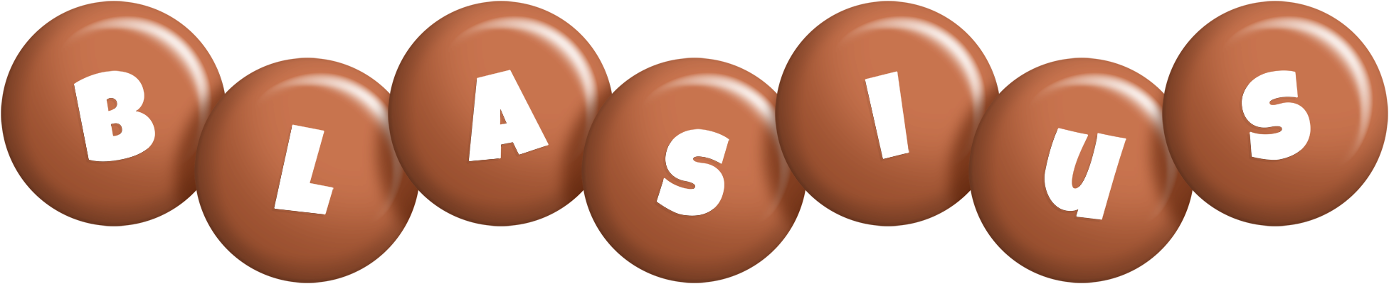 Blasius candy-brown logo