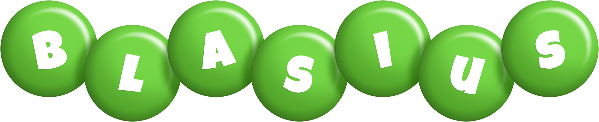 Blasius candy-green logo