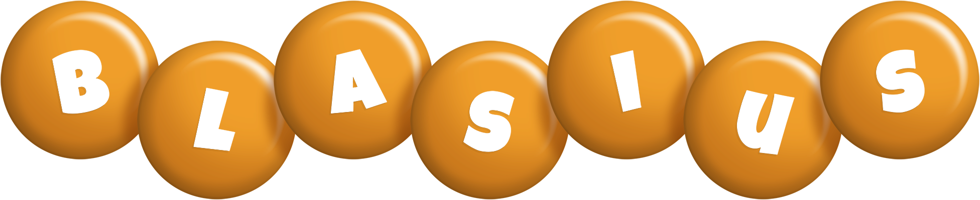 Blasius candy-orange logo