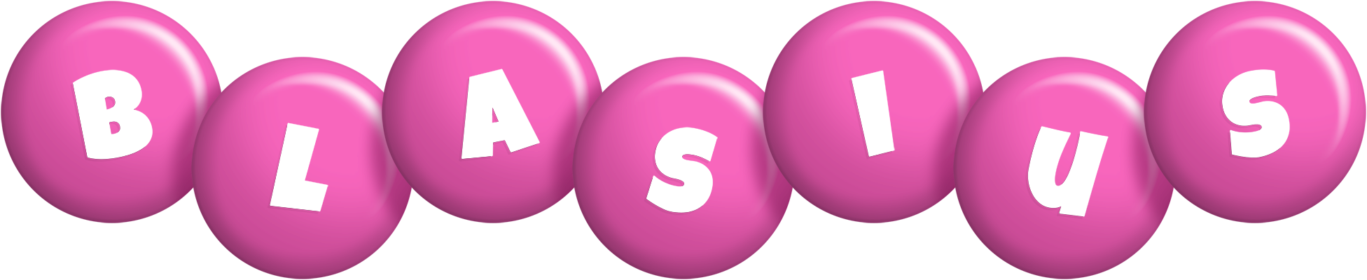Blasius candy-pink logo