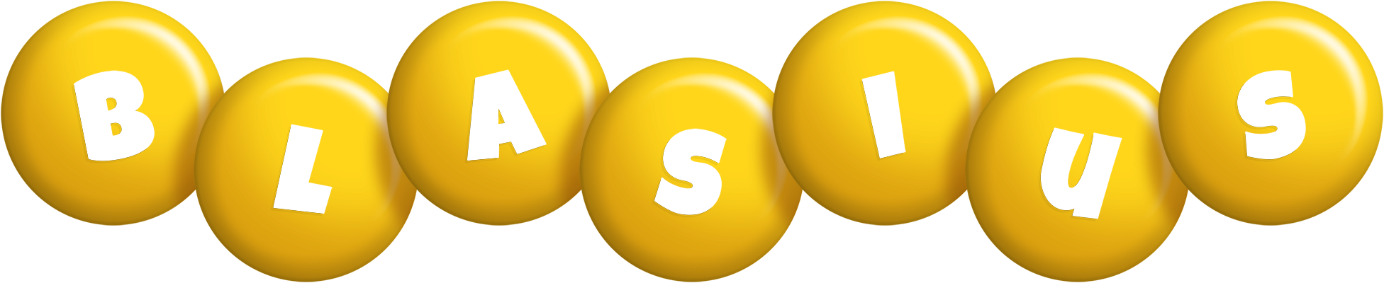Blasius candy-yellow logo
