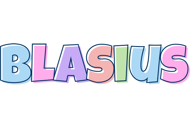 Blasius pastel logo