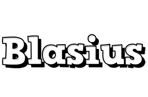 Blasius snowing logo