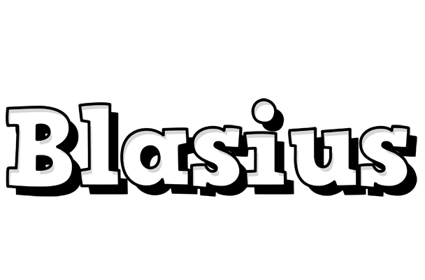 Blasius snowing logo
