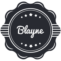 Blayne badge logo