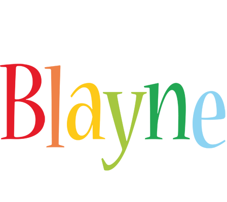 Blayne birthday logo