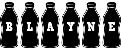 Blayne bottle logo