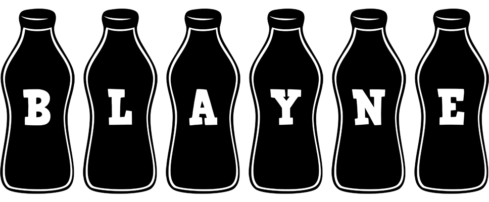 Blayne bottle logo