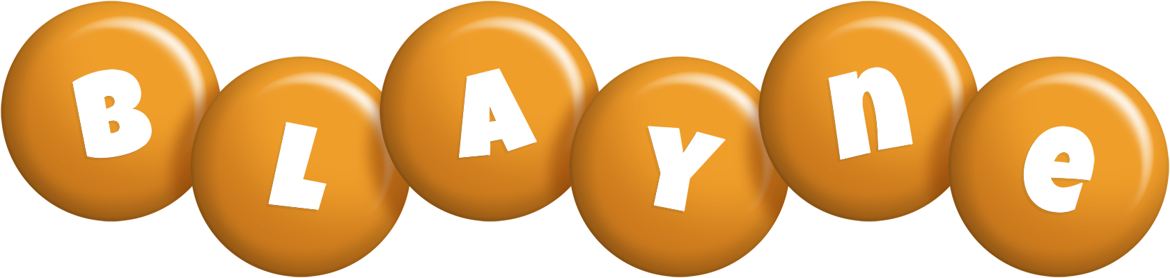 Blayne candy-orange logo