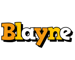 Blayne cartoon logo