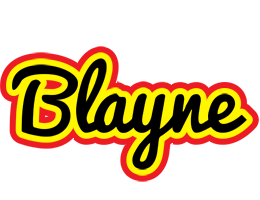 Blayne flaming logo