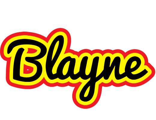 Blayne flaming logo