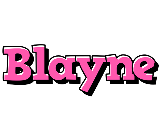 Blayne girlish logo