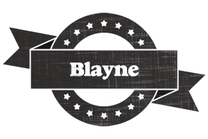 Blayne grunge logo