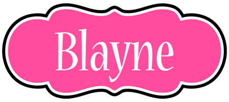 Blayne invitation logo