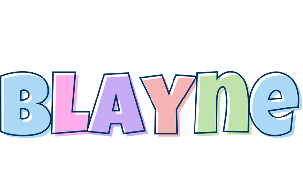 Blayne pastel logo
