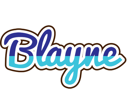 Blayne raining logo