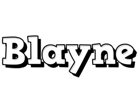 Blayne snowing logo