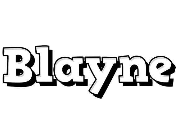 Blayne snowing logo