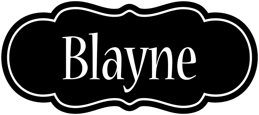 Blayne welcome logo