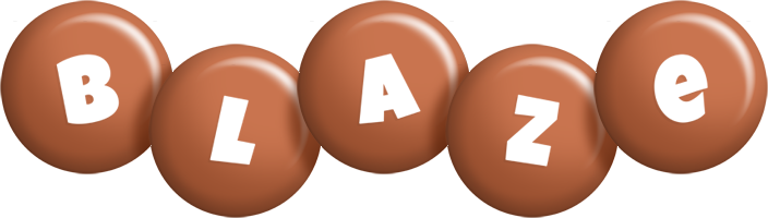 Blaze candy-brown logo