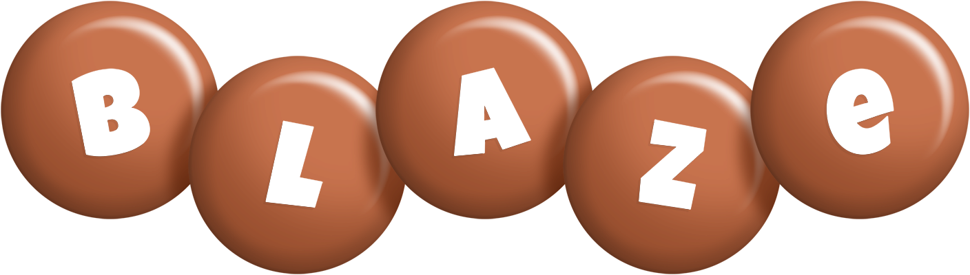 Blaze candy-brown logo
