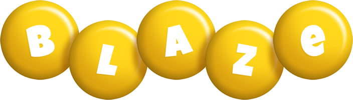 Blaze candy-yellow logo