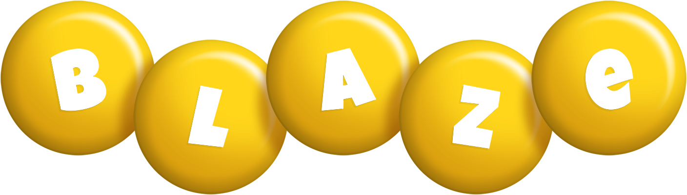 Blaze candy-yellow logo