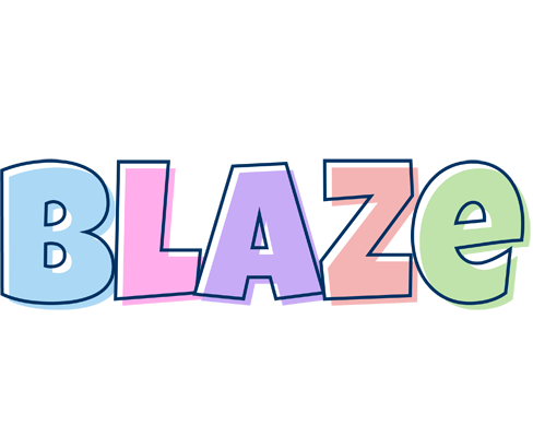 Blaze pastel logo