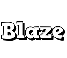 Blaze snowing logo