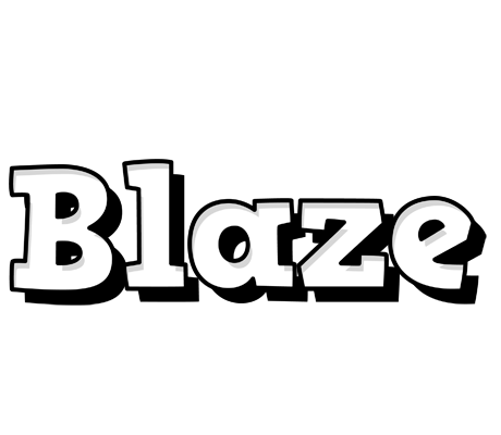 Blaze snowing logo