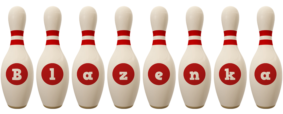 Blazenka bowling-pin logo