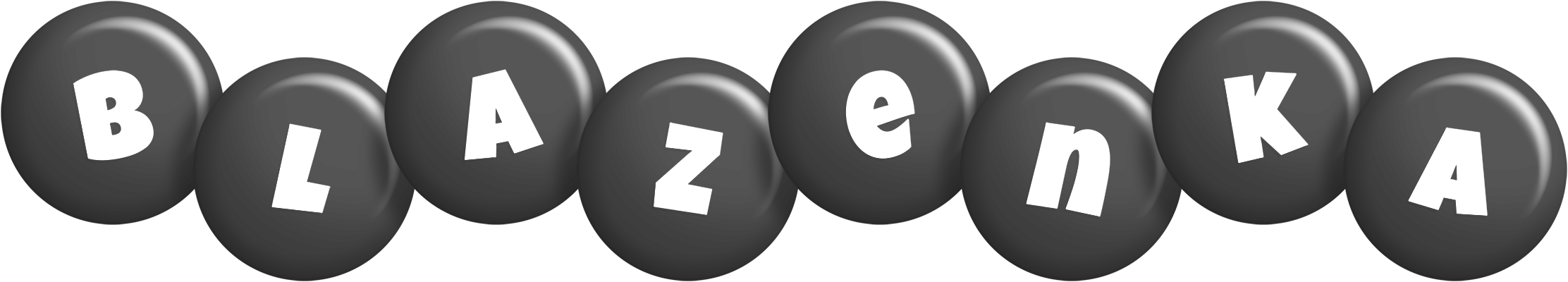 Blazenka candy-black logo
