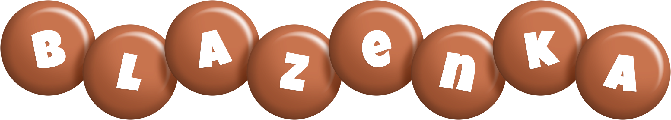 Blazenka candy-brown logo