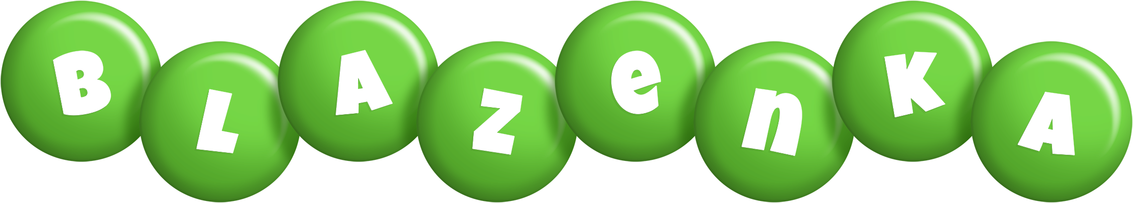 Blazenka candy-green logo
