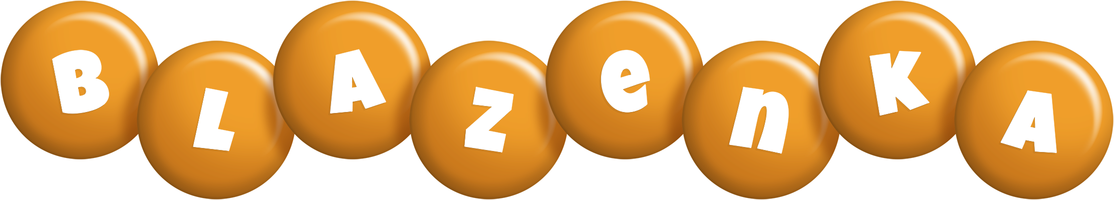 Blazenka candy-orange logo