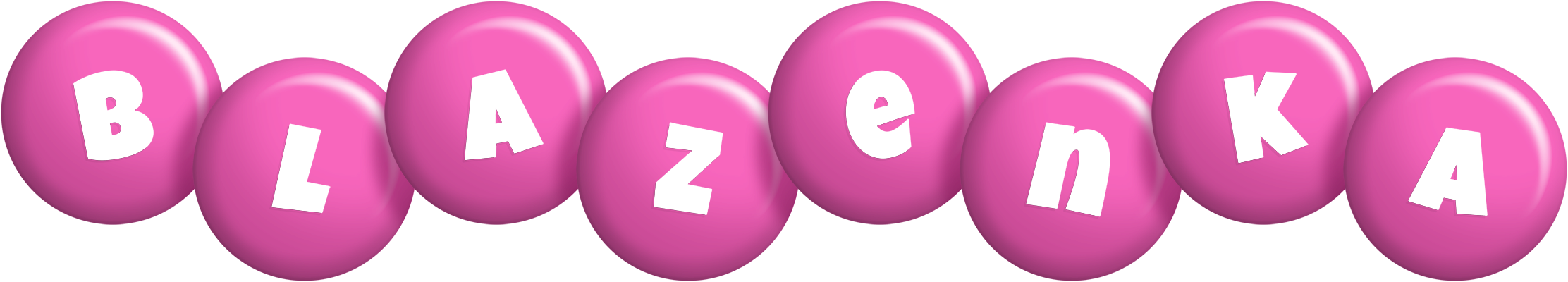 Blazenka candy-pink logo