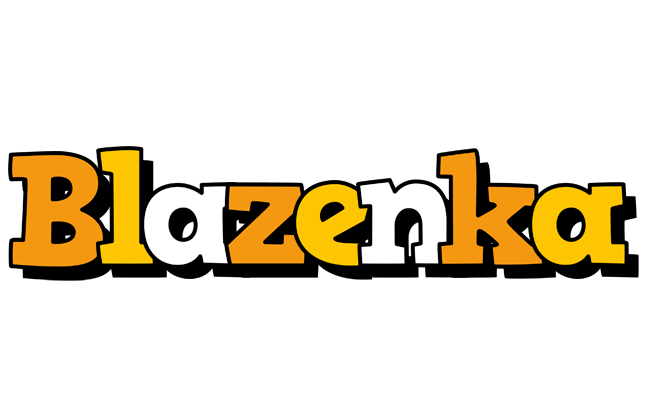 Blazenka cartoon logo