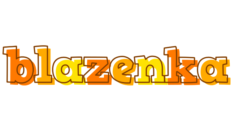 Blazenka desert logo